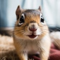 Closeup of a very cute chipmunk