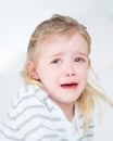 Closeup of very sad young girl