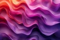 Closeup of vibrant purple, pink, and violet wave pattern on black background Royalty Free Stock Photo