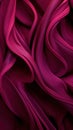 Closeup of a vibrant purple silk cloth with swirling petal pattern