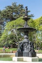 Closeup of Victorian fountain in Albart Park, Auckland. Royalty Free Stock Photo