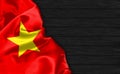 Closeup of Vietnam flag