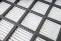 Closeup view on air filter. Filtration concept Royalty Free Stock Photo