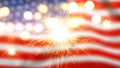 Closeup view of the American flag Royalty Free Stock Photo