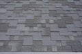 Closeup view on Asphalt Roofing Shingles Background. Roof Shingles - Roofing. Royalty Free Stock Photo