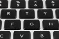 Closeup view of buttons on modern computer keyboard Royalty Free Stock Photo