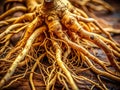 Closeup View of Codonopsis Pilosula Root A Deep Dive into the Medicinal Properties of Radix Codonopsis Royalty Free Stock Photo