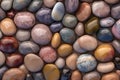 Colorful Polished Stones and Rocks, Pebbles Background Wallpaper Texture Royalty Free Stock Photo