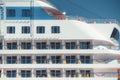 Closeup view of a cruise ship facade Royalty Free Stock Photo