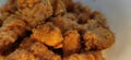 Closeup view of delicious chicken pakodi Royalty Free Stock Photo