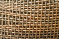 Closeup view of a of dry straw woven with giant rib with large holes Royalty Free Stock Photo