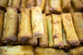 Filipino Dish Lumpia Closeup