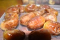 Closeup view of fresh dates Royalty Free Stock Photo