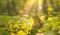 Closeup view of frog in the grass Royalty Free Stock Photo