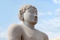 Closeup View Of Gomateshwara Statue, 57-foot High, Gommateshwara statue is dedicated to Jain figure Bahubali, Shravanbelagola, Kar