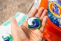 Hold holds tide pod