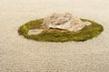 view of japanese stone garden of ryoan-ji temple in Kyot Royalty Free Stock Photo