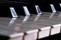 Closeup view of keyboard keys Royalty Free Stock Photo