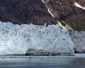 Closeup view of Margerie glacier at the base of Mount Root Royalty Free Stock Photo