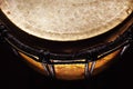 Closeup View on Old Djembe