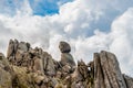 Closeup view of Omu di Cagna Uomo di Cagna on the island of Corsica