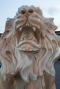 Closeup View of the Lion`s Mouth in St. Augustine
