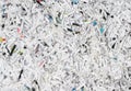 A closeup view of pile of shredded paper Royalty Free Stock Photo