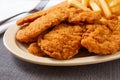 Chicken tenders fries Royalty Free Stock Photo