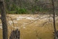 Closeup View of the Raging Rapids on the Maury River Royalty Free Stock Photo