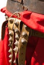 Closeup view of the Roman combat belt baltius