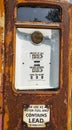 Closeup View of a Rusting Old Gas Pump Royalty Free Stock Photo