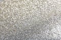 Closeup view of sparkling silver glitter