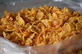 Closeup view of spicy corn flakes Royalty Free Stock Photo