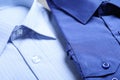 Closeup view of shirts. Dry-cleaning service Royalty Free Stock Photo