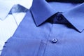 Closeup view of shirts. Dry-cleaning service Royalty Free Stock Photo