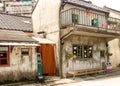 Closeup View of Taichung military dependants village in Taiwan Royalty Free Stock Photo