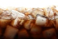 Closeup view of tasty refreshing cola with ice cubes Royalty Free Stock Photo