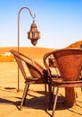 Traditional berber nomad hostel in the desert Morocco Royalty Free Stock Photo