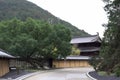 Closeup view of a typical Chinese street with a traditional building Royalty Free Stock Photo