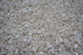 Closeup view of uncooked white rice background Royalty Free Stock Photo