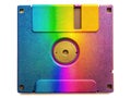 Closeup View of a Vintage 35Inch Floppy Disk Reverse Side A Detailed Look at Obsolete Magnetic Data Storage Royalty Free Stock Photo