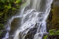 Closeup view at a water stream of Fairy Fall Royalty Free Stock Photo