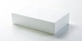 CloseUp View of a White Rectangular Box Minimalist Design and Packaging Details for Product Photography Royalty Free Stock Photo