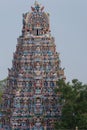 Closeup of Vimanam on temple grounds. Royalty Free Stock Photo