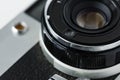 Closeup of vintage camera lens Royalty Free Stock Photo
