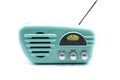 vintage fifties style radio on white background Royalty Free Stock Photo
