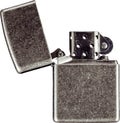 Closeup vintage gasoline lighter isolated on transparent