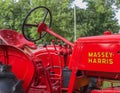 Closeup of a Vintage Massey-Harris Farm Tractor
