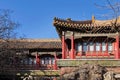 Ancient chinese architecture. historic buildings against the blue sky. Architectural background. Royalty Free Stock Photo