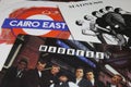 Closeup of vinyl record covers from british ska music band Madness